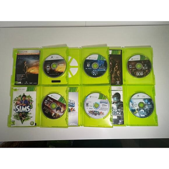 Xbox 360 6 Game Lot Halo 3, Force Unleashed, Walking Dead, Fable 3, Skylanders - Picture 3 of 5
